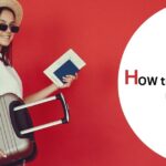 Woman holding passport and luggage representing how to apply for a US visa step-by-step