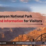 Grand Canyon National Park viewpoint with a traveler overlooking the canyon